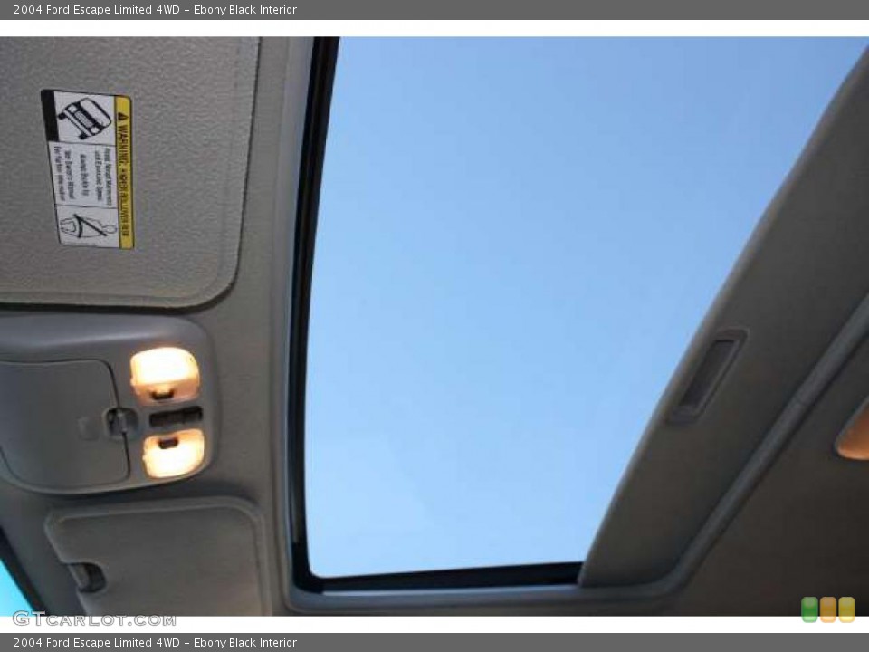 Ebony Black Interior Sunroof for the 2004 Ford Escape Limited 4WD #38694168