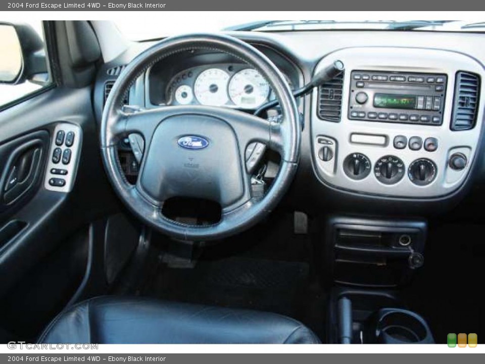 Ebony Black Interior Dashboard for the 2004 Ford Escape Limited 4WD #38694182