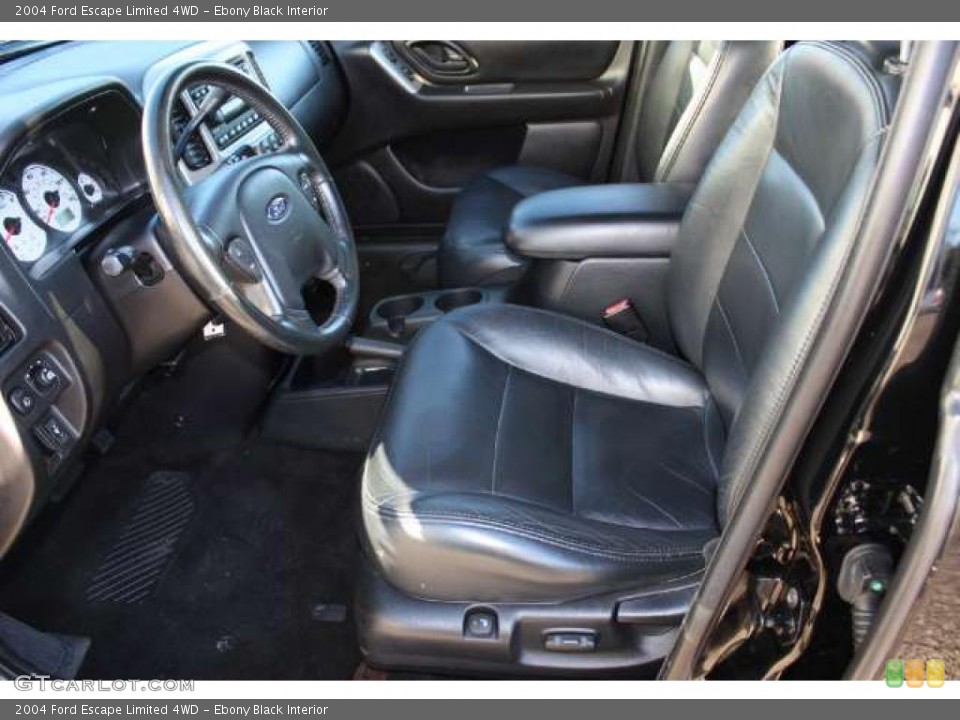 Ebony Black Interior Photo for the 2004 Ford Escape Limited 4WD #38694198
