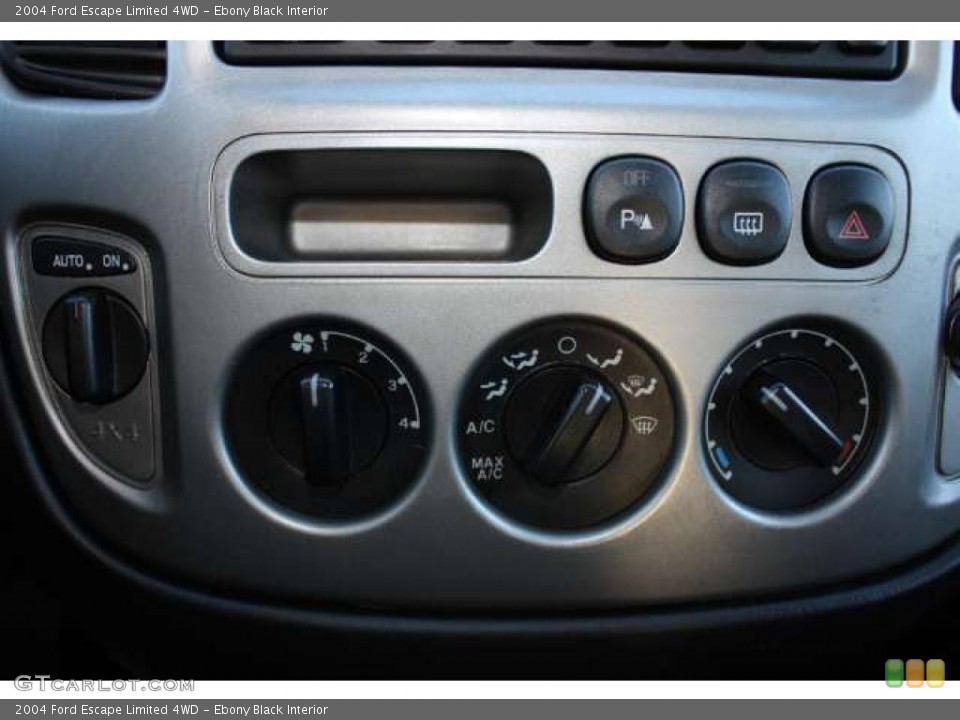 Ebony Black Interior Controls for the 2004 Ford Escape Limited 4WD #38694262