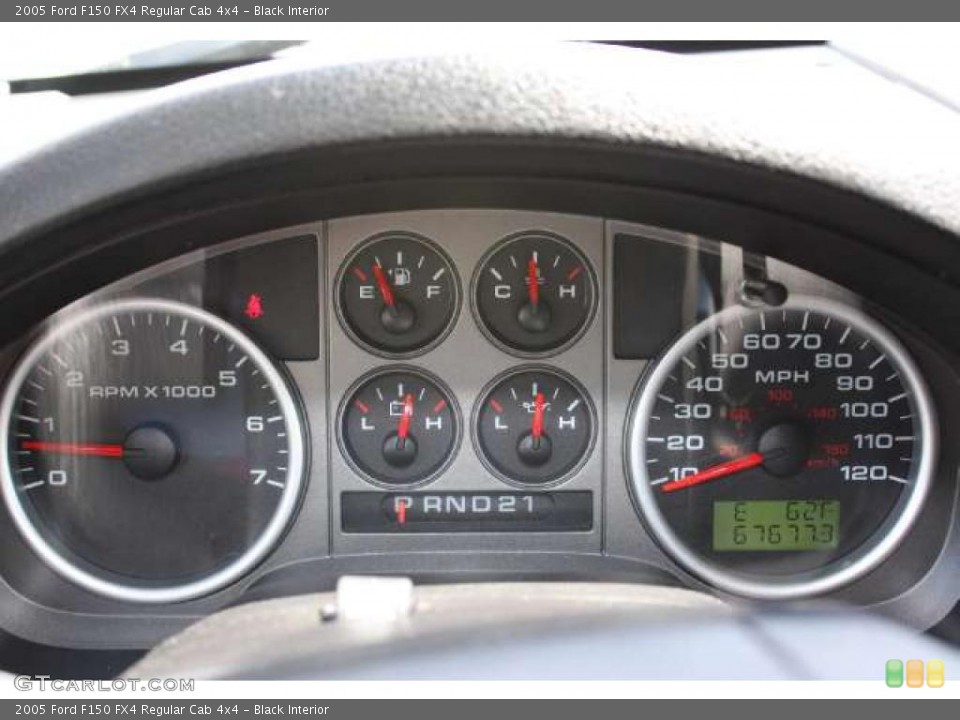 Black Interior Gauges for the 2005 Ford F150 FX4 Regular Cab 4x4 #38694652