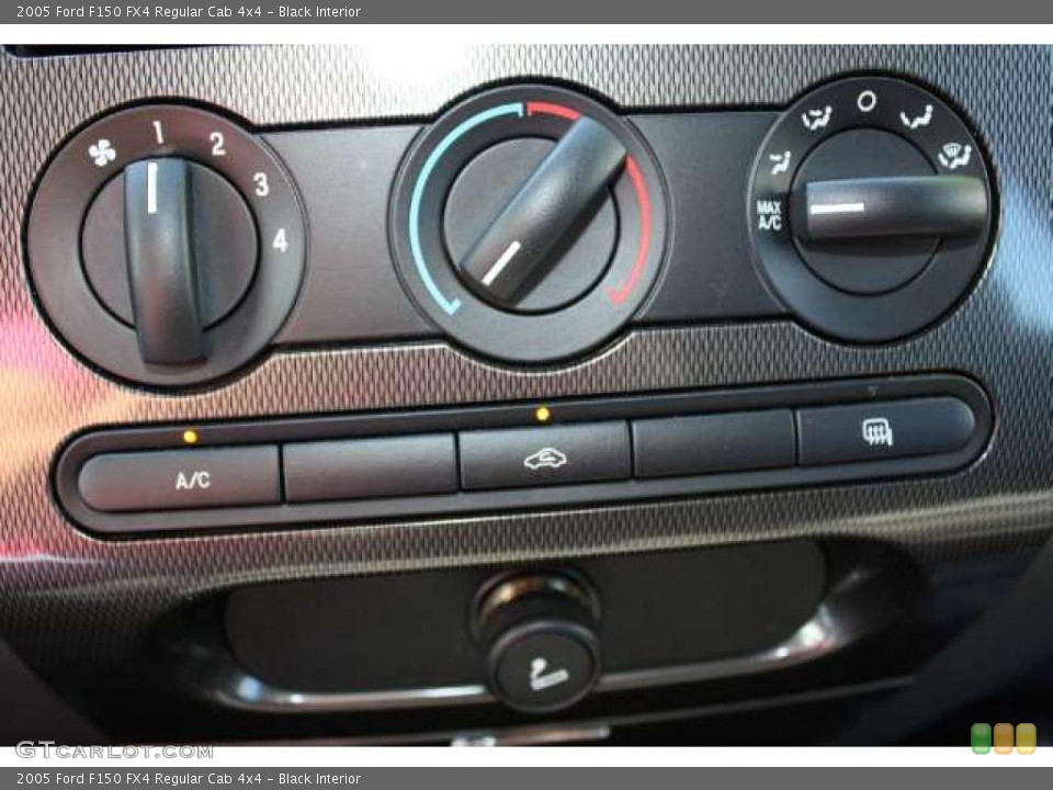 Black Interior Controls for the 2005 Ford F150 FX4 Regular Cab 4x4 #38694703