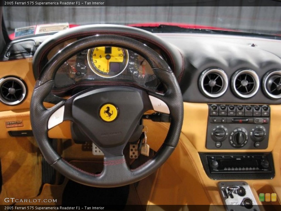 Tan Interior Dashboard for the 2005 Ferrari 575 Superamerica Roadster F1 #38695876