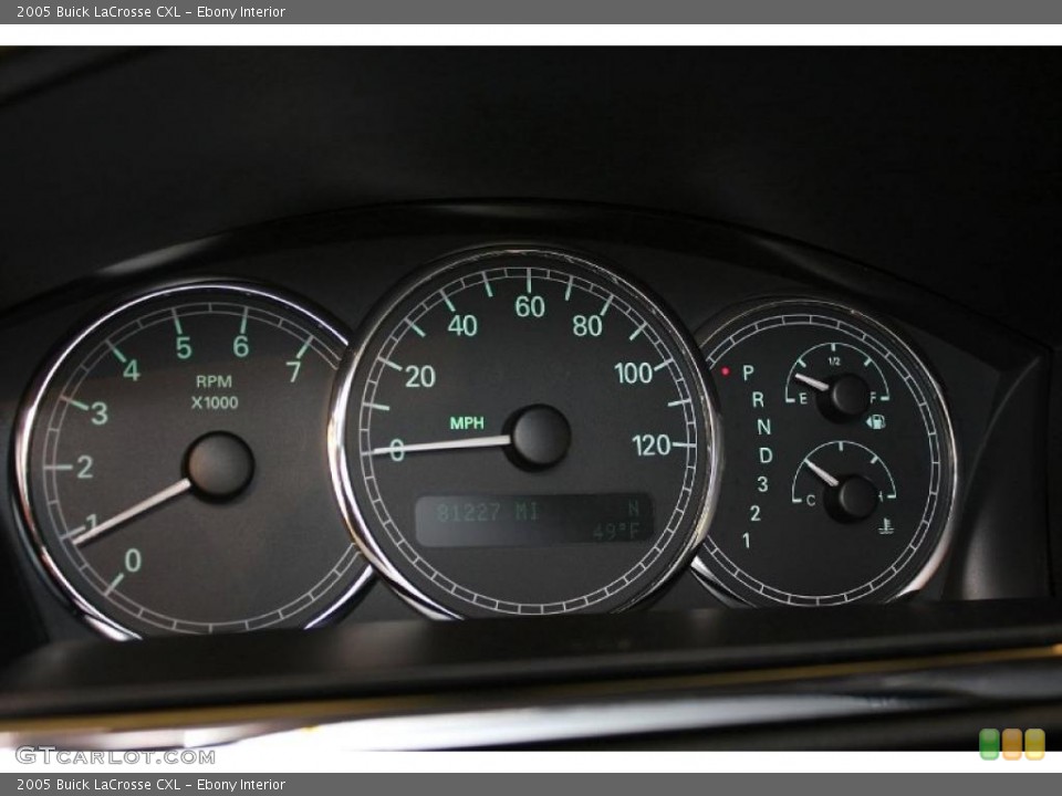 Ebony Interior Gauges for the 2005 Buick LaCrosse CXL #38695907