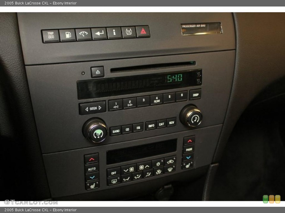 Ebony Interior Controls for the 2005 Buick LaCrosse CXL #38695923