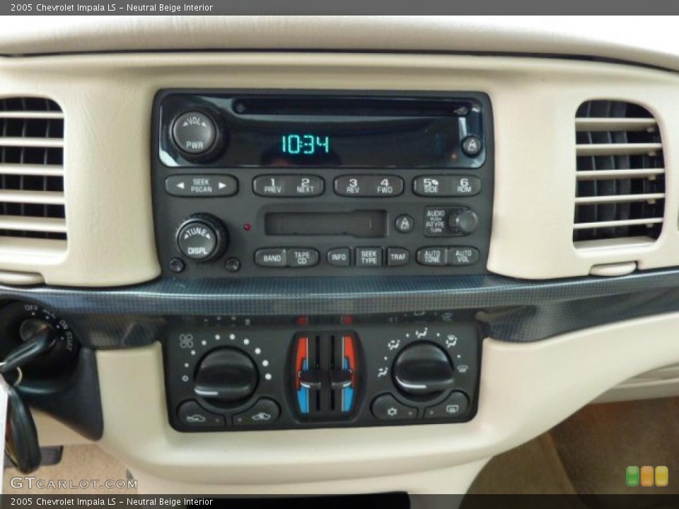 Neutral Beige Interior Controls for the 2005 Chevrolet Impala LS #38696951