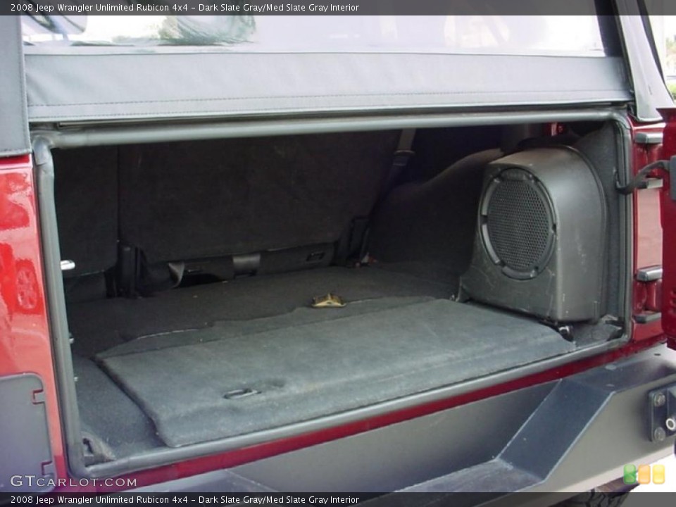 Dark Slate Gray/Med Slate Gray Interior Trunk for the 2008 Jeep Wrangler Unlimited Rubicon 4x4 #38697891