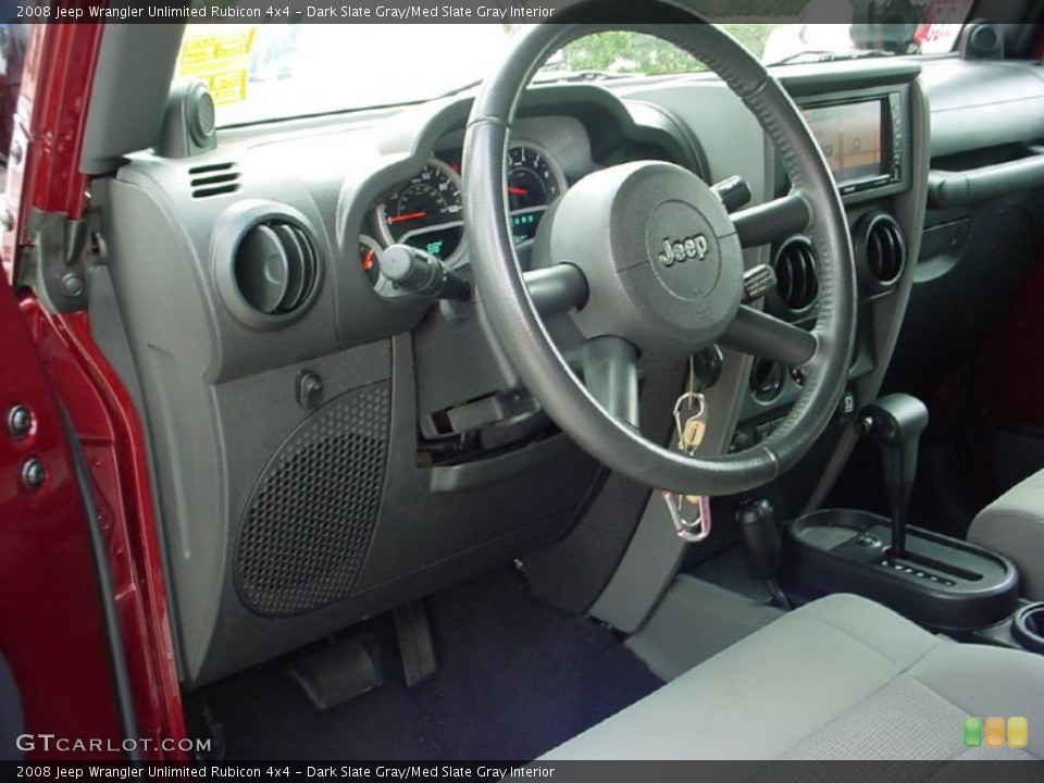 Dark Slate Gray/Med Slate Gray Interior Prime Interior for the 2008 Jeep Wrangler Unlimited Rubicon 4x4 #38698027