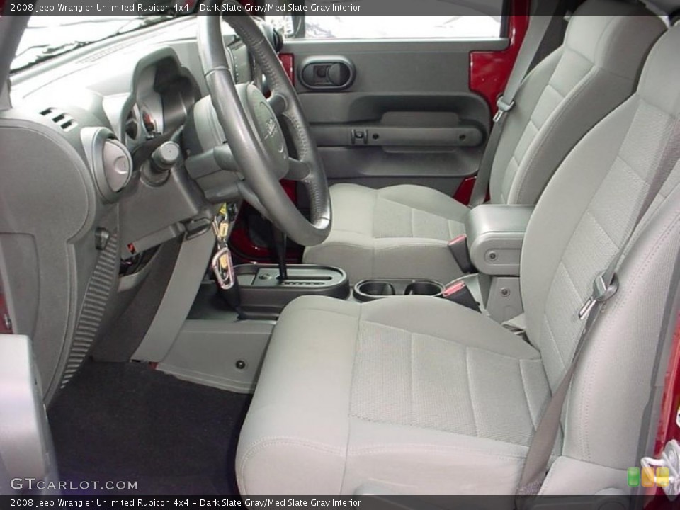 Dark Slate Gray/Med Slate Gray Interior Photo for the 2008 Jeep Wrangler Unlimited Rubicon 4x4 #38698069