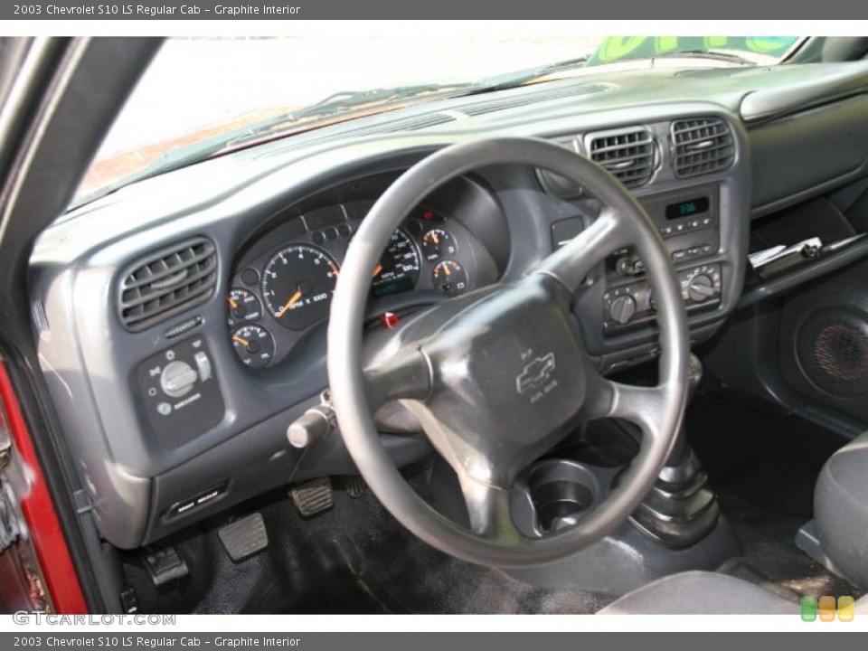 Graphite Interior Steering Wheel for the 2003 Chevrolet S10 LS Regular Cab #38698483