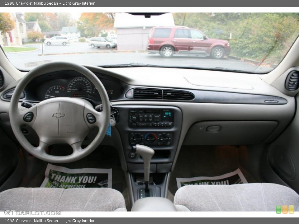 Light Gray Interior Dashboard for the 1998 Chevrolet Malibu Sedan #38698639