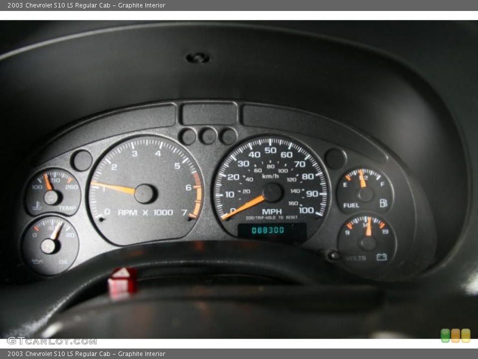 Graphite Interior Gauges for the 2003 Chevrolet S10 LS Regular Cab #38698651