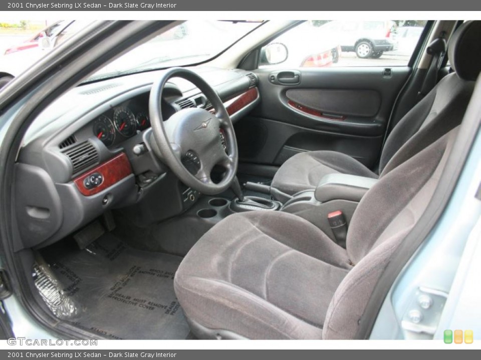 Dark Slate Gray Interior Prime Interior for the 2001 Chrysler Sebring LX Sedan #38698823