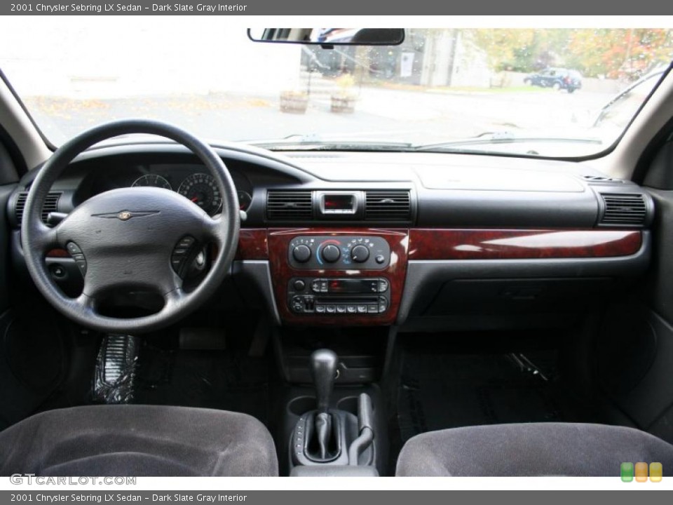 Dark Slate Gray Interior Dashboard for the 2001 Chrysler Sebring LX Sedan #38698851