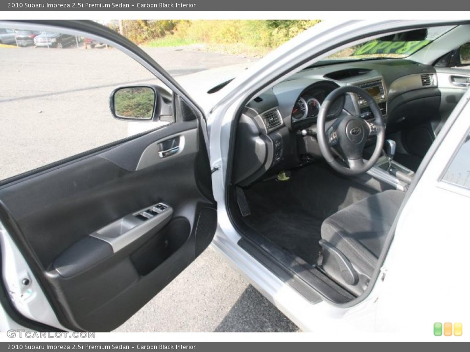 Carbon Black Interior Photo for the 2010 Subaru Impreza 2.5i Premium Sedan #38701115