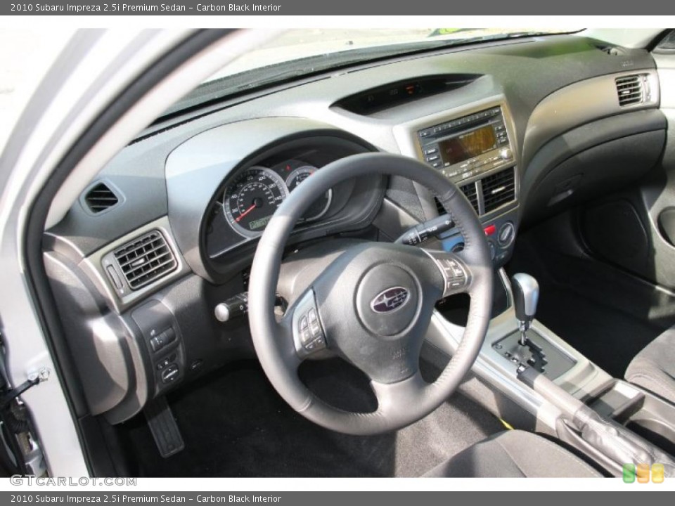 Carbon Black Interior Prime Interior for the 2010 Subaru Impreza 2.5i Premium Sedan #38701131