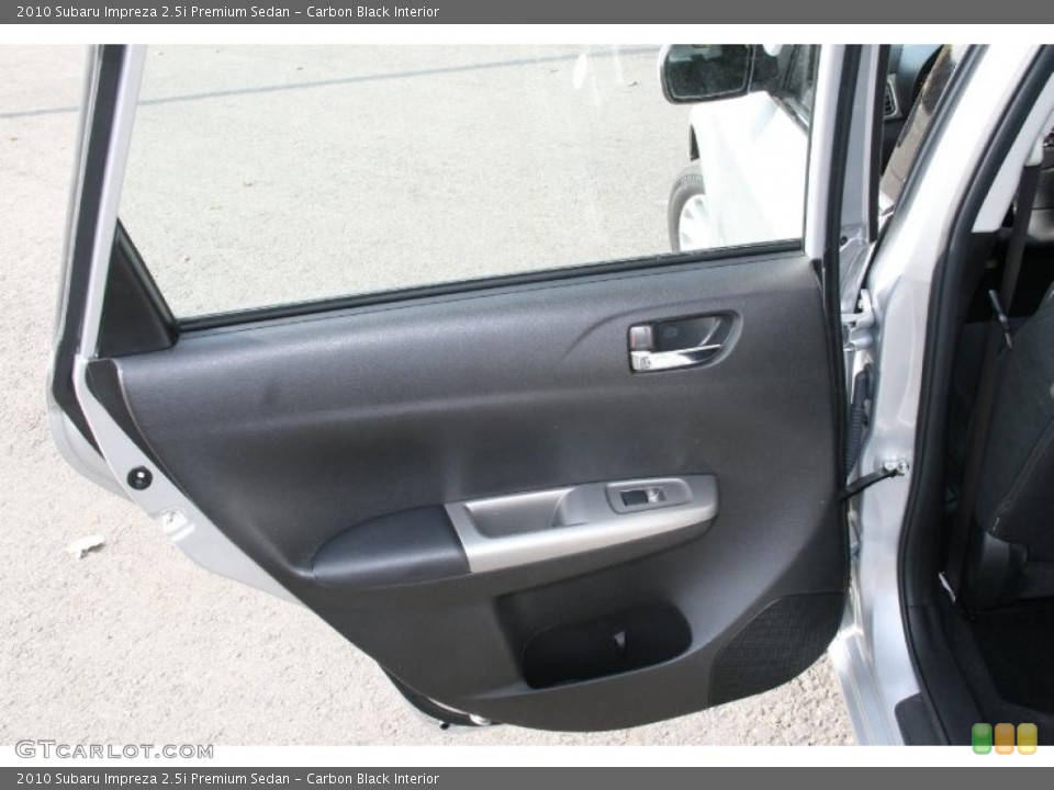 Carbon Black Interior Door Panel for the 2010 Subaru Impreza 2.5i Premium Sedan #38701179