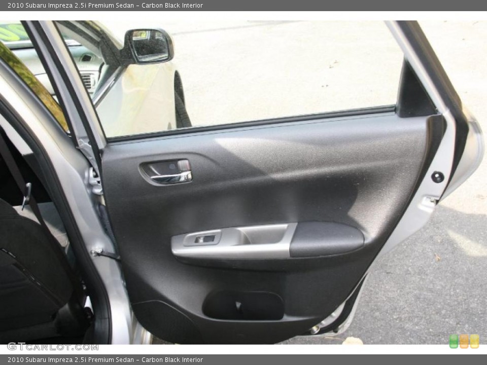 Carbon Black Interior Door Panel for the 2010 Subaru Impreza 2.5i Premium Sedan #38701195