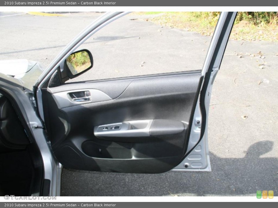 Carbon Black Interior Door Panel for the 2010 Subaru Impreza 2.5i Premium Sedan #38701211