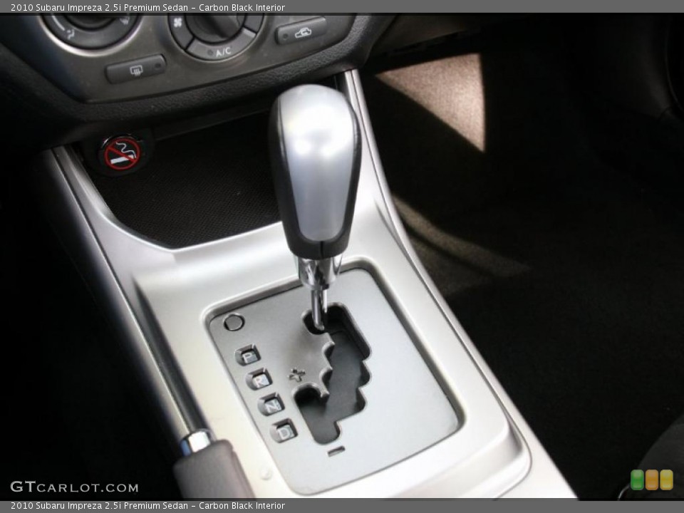 Carbon Black Interior Transmission for the 2010 Subaru Impreza 2.5i Premium Sedan #38701327