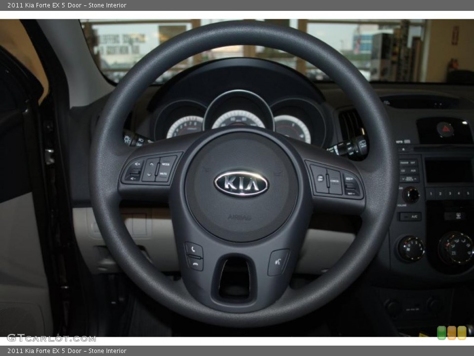 Stone Interior Steering Wheel for the 2011 Kia Forte EX 5 Door #38702311