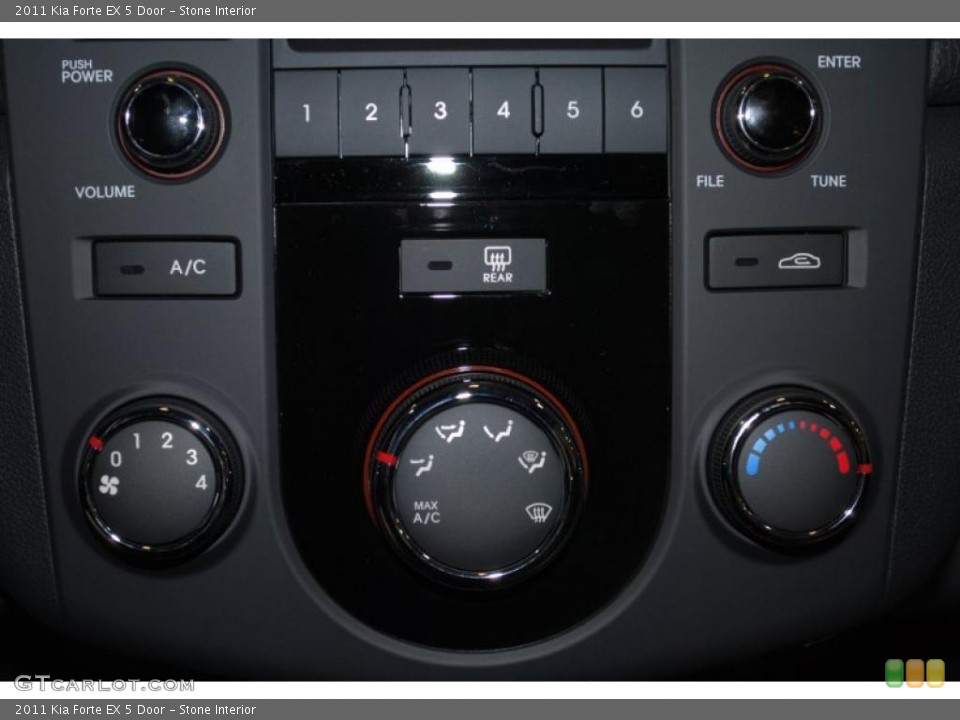 Stone Interior Controls for the 2011 Kia Forte EX 5 Door #38702459