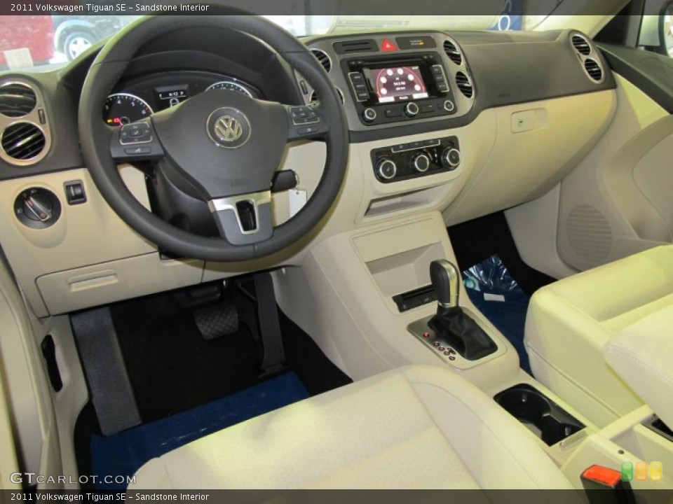 Sandstone Interior Prime Interior for the 2011 Volkswagen Tiguan SE #38707679