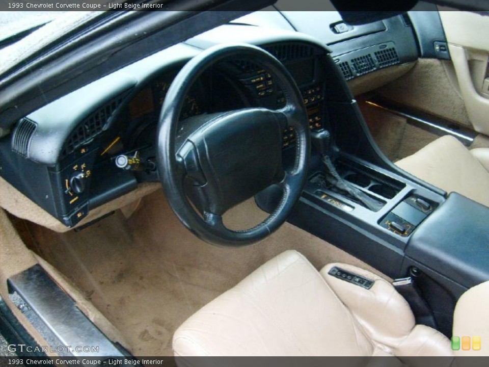 Light Beige Interior Prime Interior for the 1993 Chevrolet Corvette Coupe #38707759