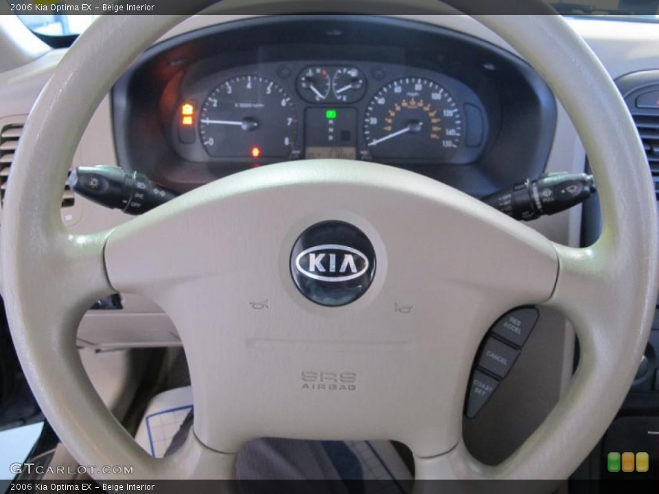 Beige Interior Steering Wheel for the 2006 Kia Optima EX #38708379