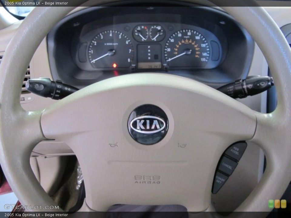 Beige Interior Steering Wheel for the 2005 Kia Optima LX #38708755