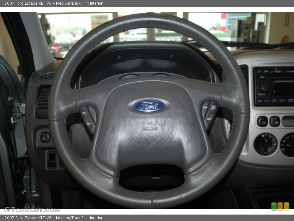 Medium/Dark Flint Interior Steering Wheel for the 2007 Ford Escape XLT V6 #38709171
