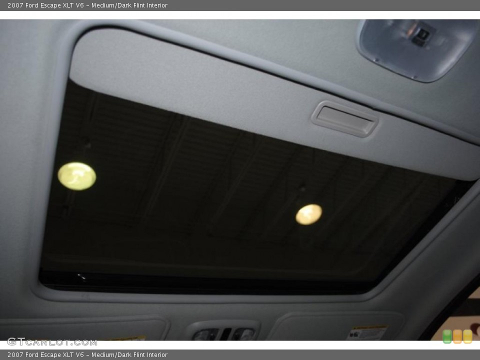 Medium/Dark Flint Interior Sunroof for the 2007 Ford Escape XLT V6 #38709219