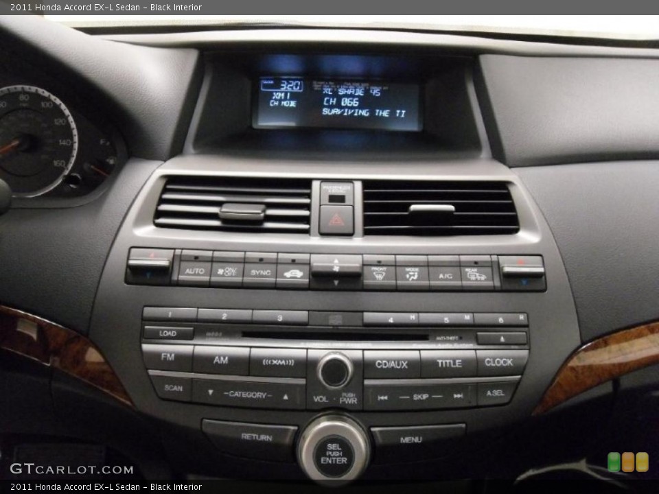 Black Interior Controls for the 2011 Honda Accord EX-L Sedan #38709235