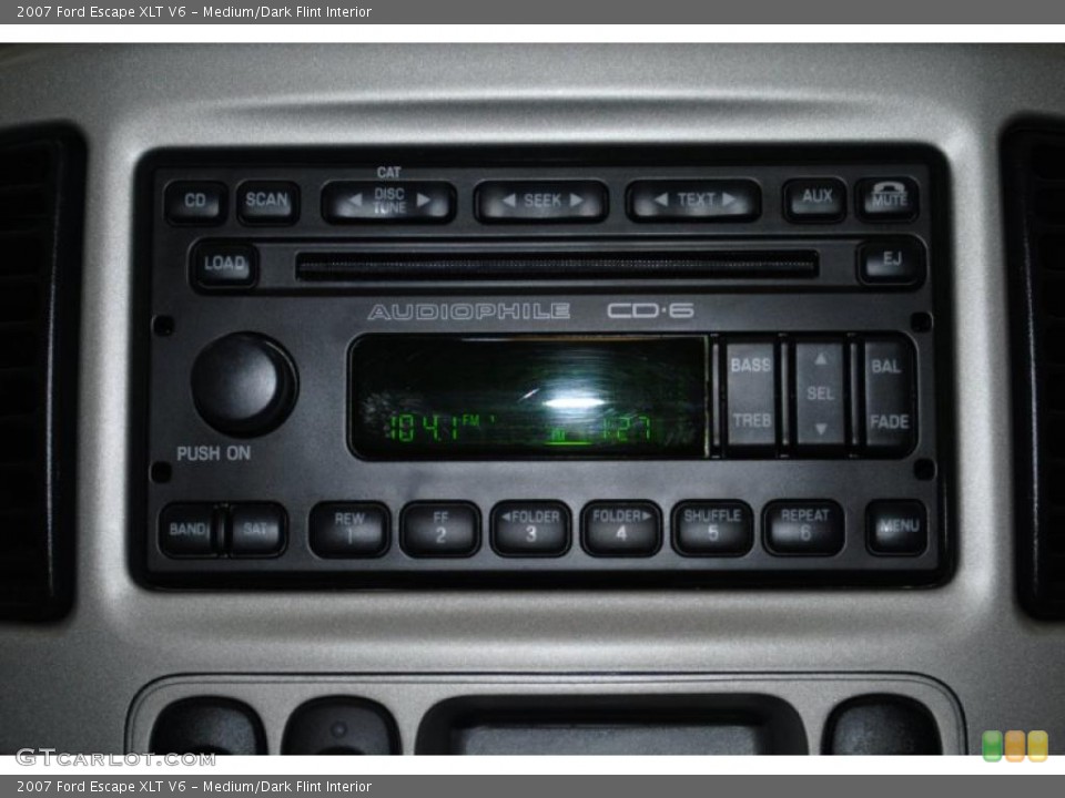 Medium/Dark Flint Interior Controls for the 2007 Ford Escape XLT V6 #38709259