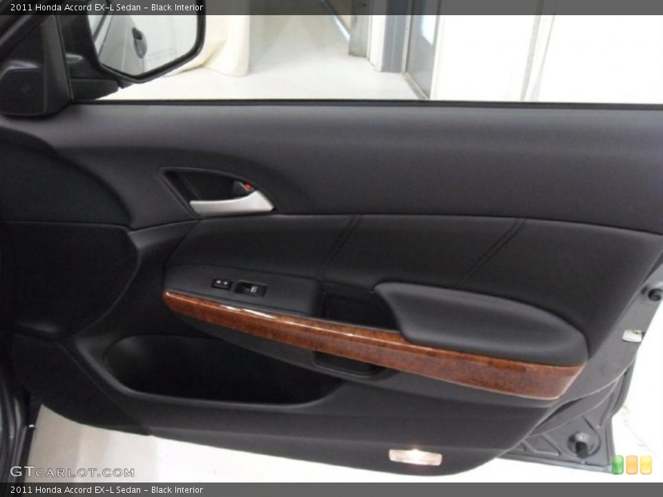 Black Interior Door Panel for the 2011 Honda Accord EX-L Sedan #38709423