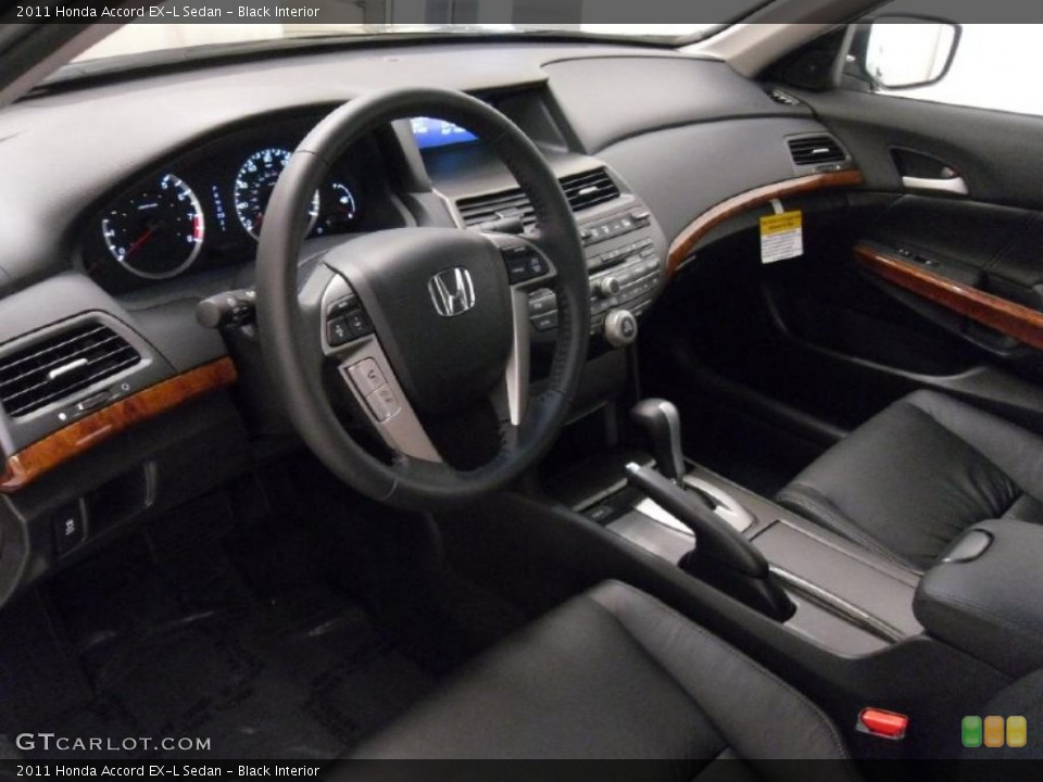 Black Interior Prime Interior for the 2011 Honda Accord EX-L Sedan #38709511