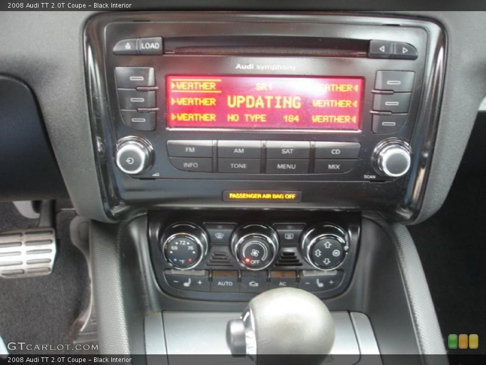 Black Interior Controls for the 2008 Audi TT 2.0T Coupe #38709683