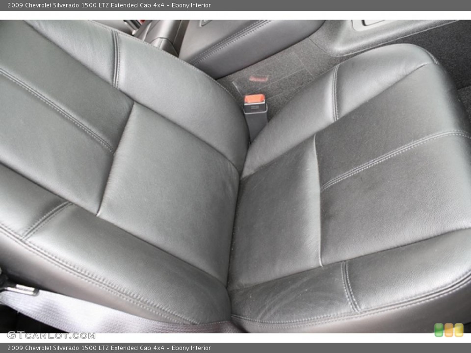 Ebony Interior Photo for the 2009 Chevrolet Silverado 1500 LTZ Extended Cab 4x4 #38710055