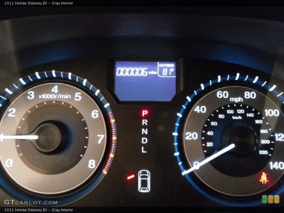 Gray Interior Gauges for the 2011 Honda Odyssey EX #38711075