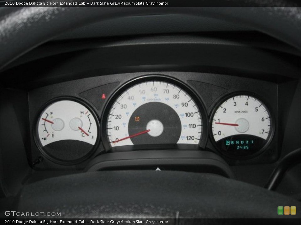 Dark Slate Gray/Medium Slate Gray Interior Gauges for the 2010 Dodge Dakota Big Horn Extended Cab #38711291
