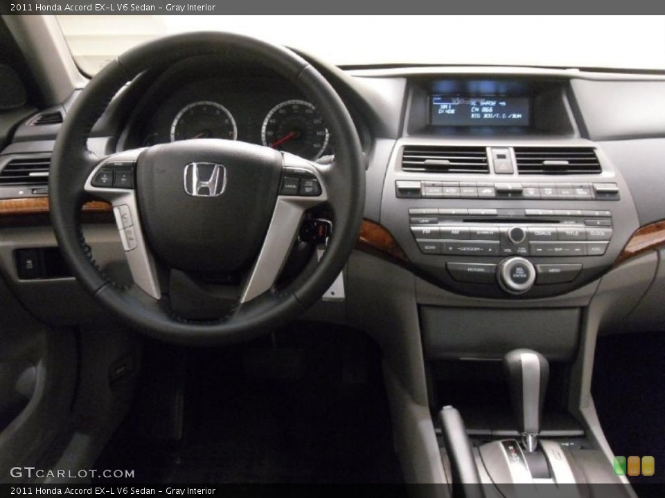 Gray Interior Dashboard for the 2011 Honda Accord EX-L V6 Sedan #38712283