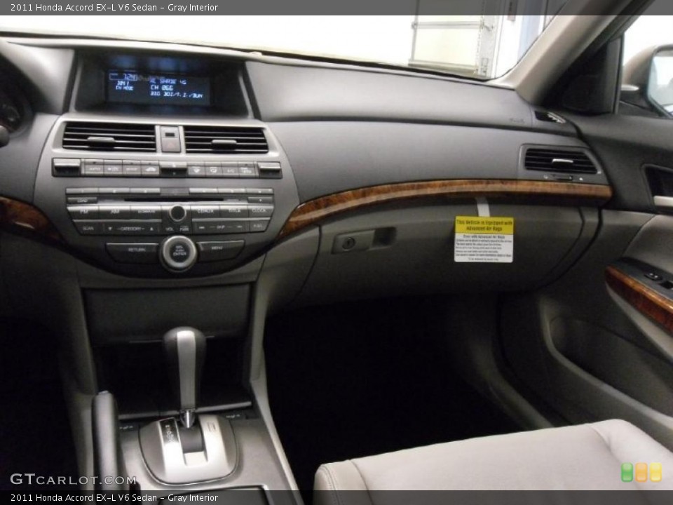 Gray Interior Dashboard for the 2011 Honda Accord EX-L V6 Sedan #38712299