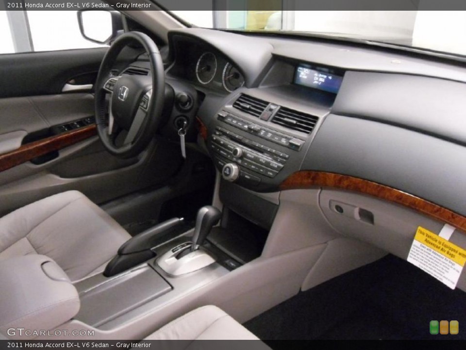 Gray Interior Dashboard for the 2011 Honda Accord EX-L V6 Sedan #38712379
