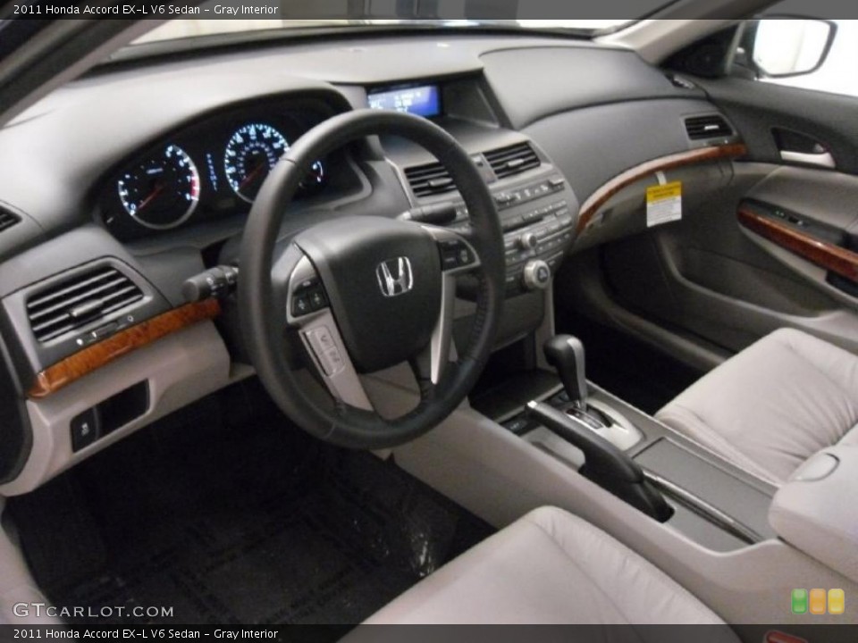 Gray Interior Prime Interior for the 2011 Honda Accord EX-L V6 Sedan #38712471