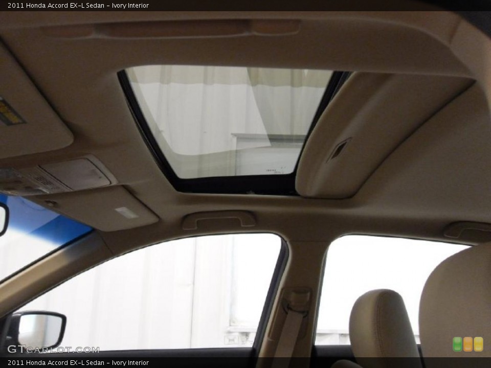Ivory Interior Sunroof for the 2011 Honda Accord EX-L Sedan #38712647