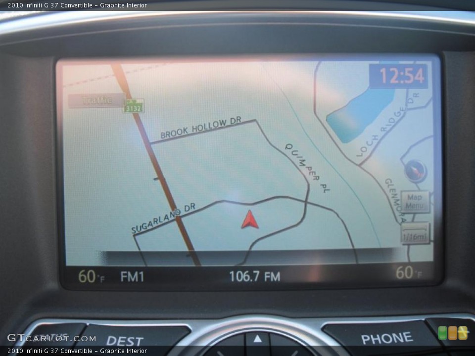 Graphite Interior Navigation for the 2010 Infiniti G 37 Convertible #38712771