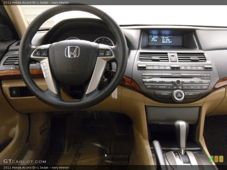 Ivory Interior Dashboard for the 2011 Honda Accord EX-L Sedan #38712779