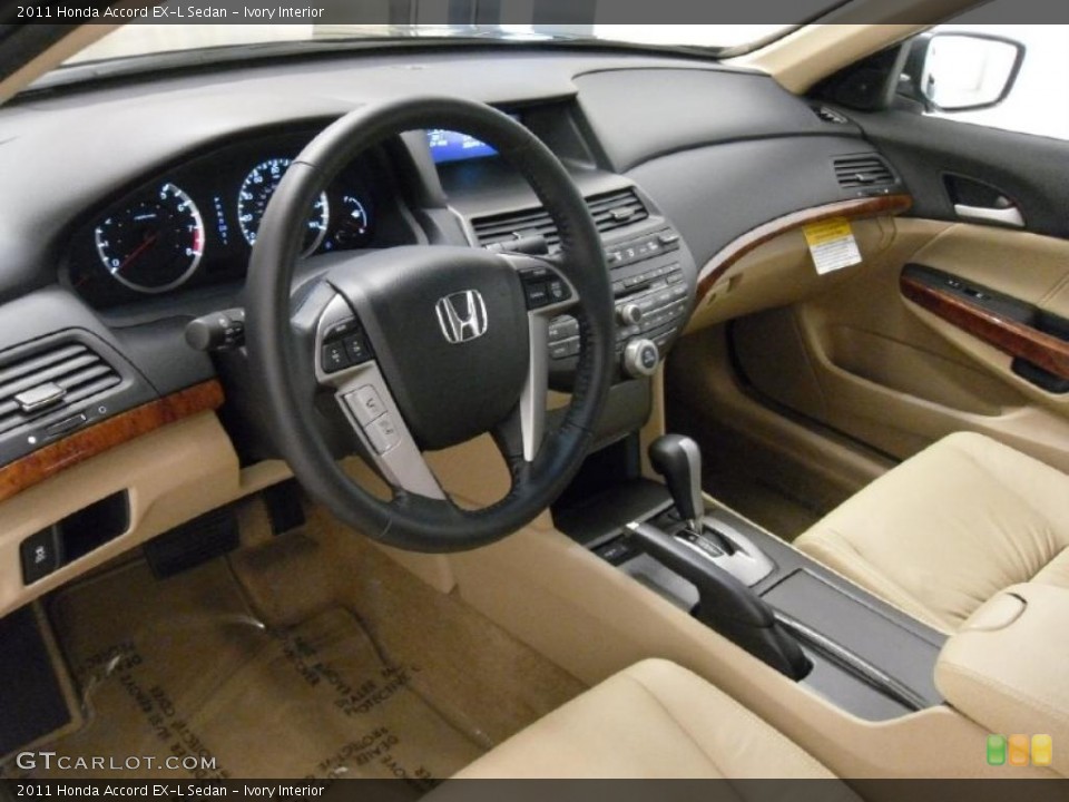 Ivory Interior Prime Interior for the 2011 Honda Accord EX-L Sedan #38712947