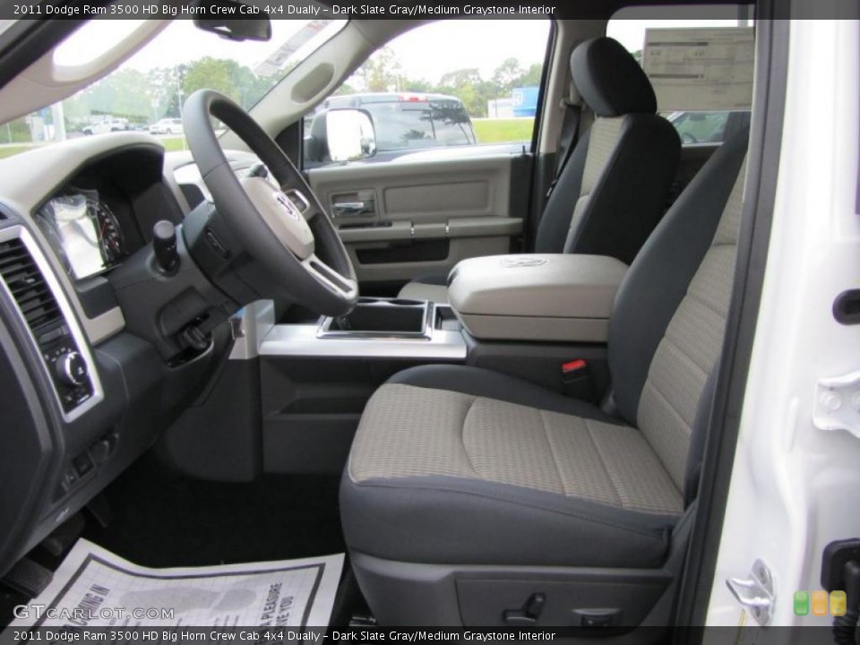 Dark Slate Gray/Medium Graystone Interior Photo for the 2011 Dodge Ram 3500 HD Big Horn Crew Cab 4x4 Dually #38715499
