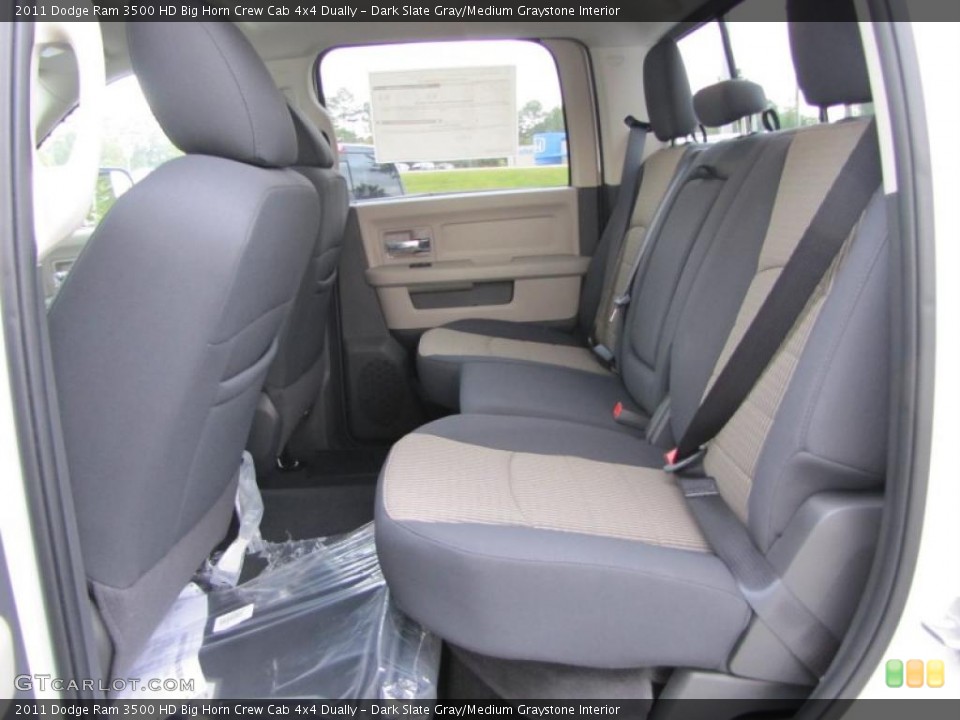 Dark Slate Gray/Medium Graystone Interior Photo for the 2011 Dodge Ram 3500 HD Big Horn Crew Cab 4x4 Dually #38715511